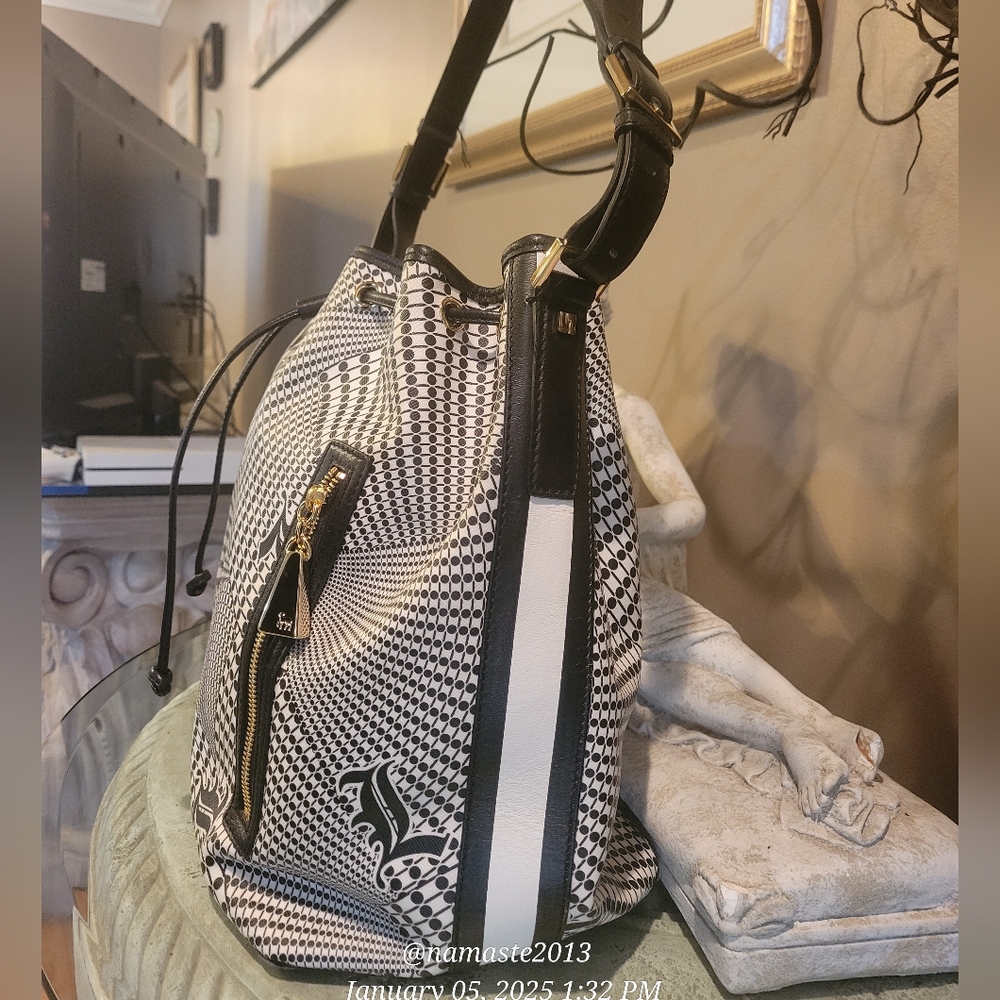 L.A.M.B. by Gwen Stefani Broadgate Samburu Hobo Bucket Bag Designer #71 - Picture 13 of 13